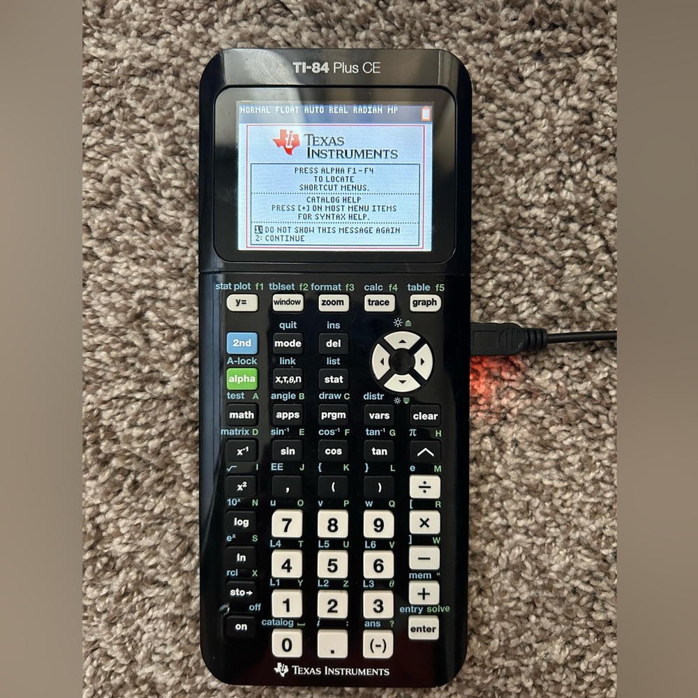 Texas Instruments TI-84 Plus CE graphing calculator
